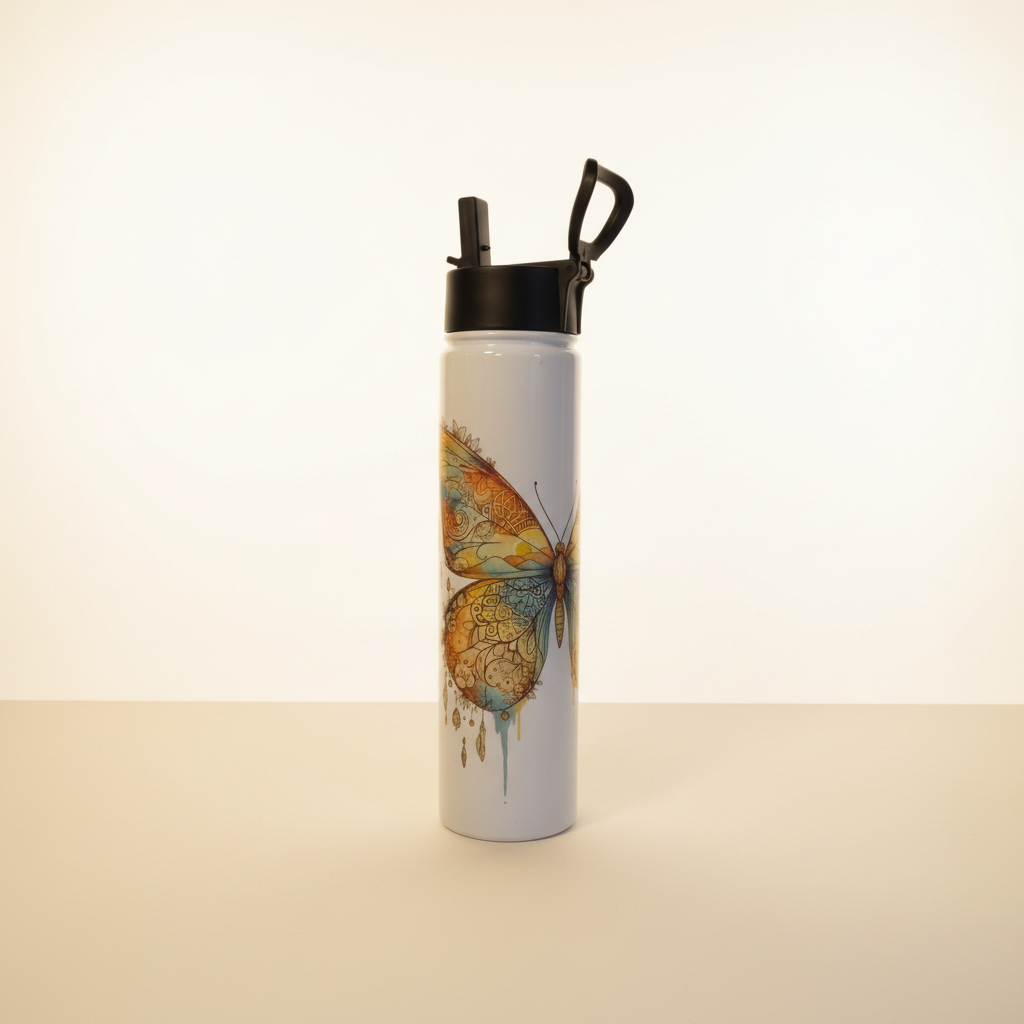 Full butterfly bottle front view