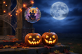 Halloween Haunted Mansion Wind Spinner