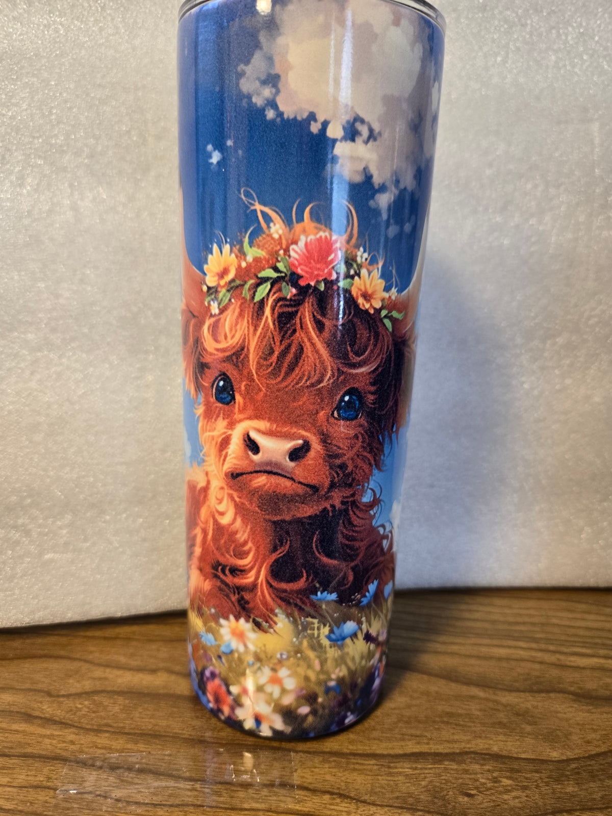 Highland Cow 20 oz Stainless Steel Skinny Tumbler